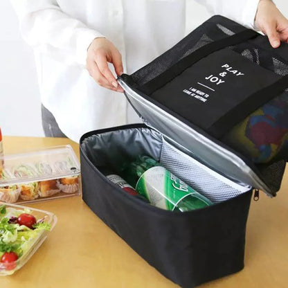 Bolsa de Praia com Compartimento Térmico para Alimentos - Frete Grátis