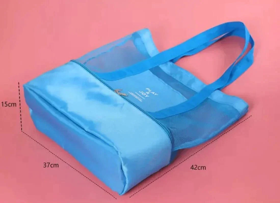Bolsa de Praia com Compartimento Térmico para Alimentos - Frete Grátis