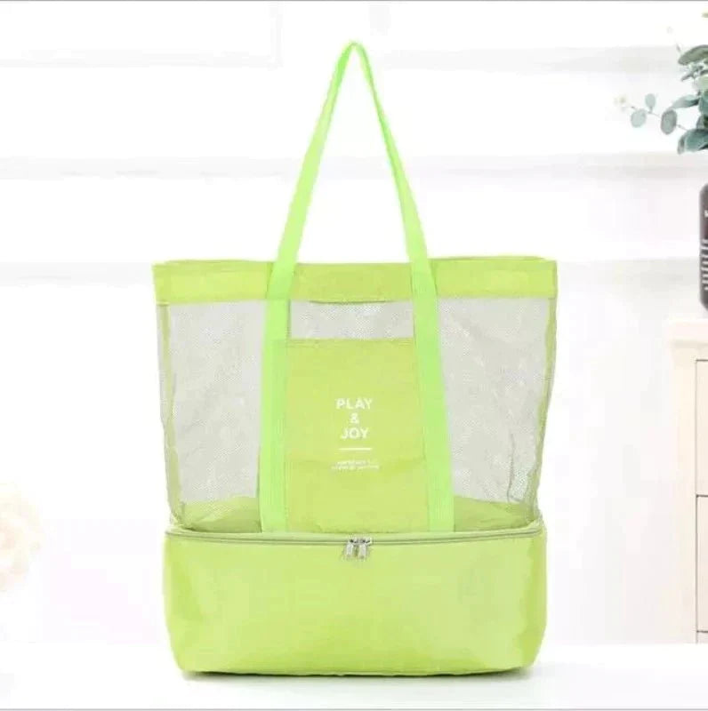 Bolsa de Praia com Compartimento Térmico para Alimentos - Frete Grátis