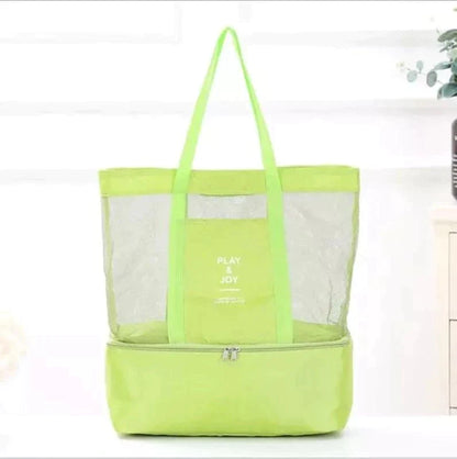 Bolsa de Praia com Compartimento Térmico para Alimentos - Frete Grátis