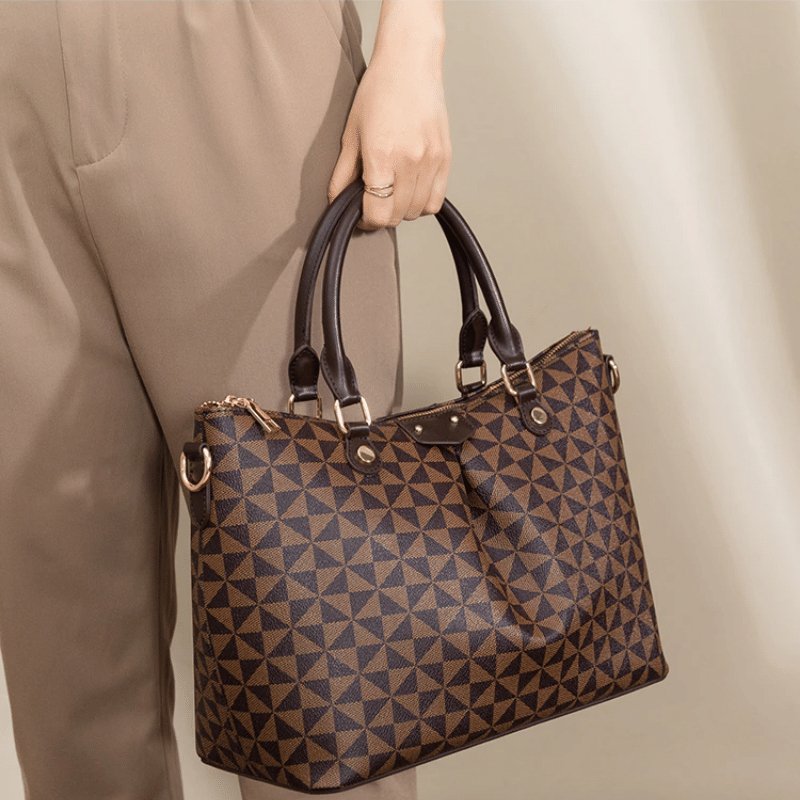 Bolsa Feminina Alça de mão Fixa e Transversal - Frete Grátis