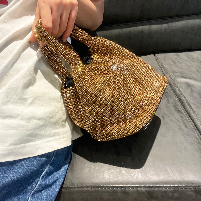 Bolsa Feminina Crystal Luxury Cravejada - Frete Grátis