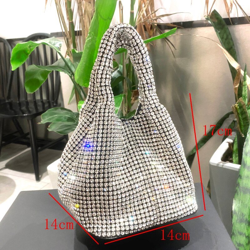 Bolsa Feminina Crystal Luxury Cravejada - Frete Grátis