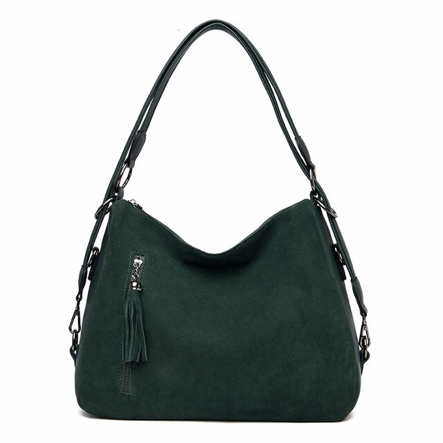 Bolsa Feminina de Camurça Beverly - Frete Grátis