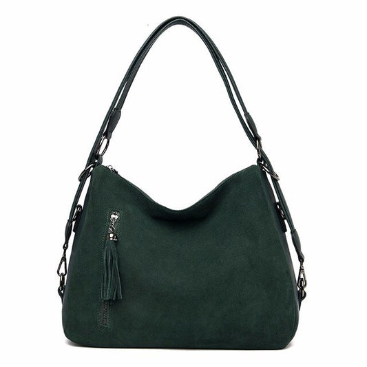 Bolsa Feminina de Camurça Beverly - Frete Grátis