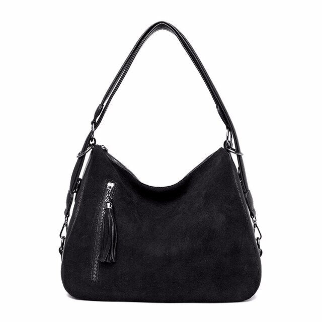 Bolsa Feminina de Camurça Beverly - Frete Grátis