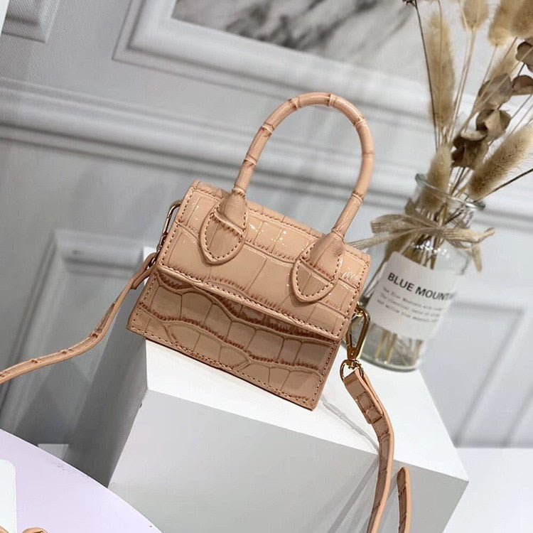 Bolsa Feminina Mini Small Croco - Frete Grátis