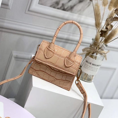 Bolsa Feminina Mini Small Croco - Frete Grátis