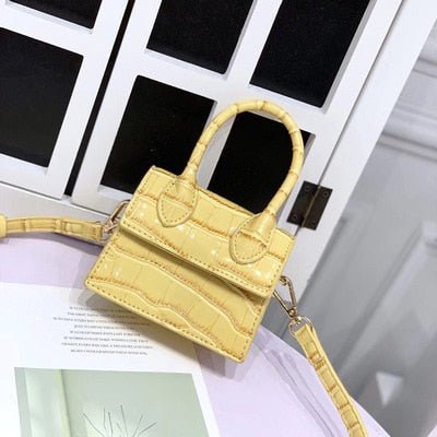 Bolsa Feminina Mini Small Croco - Frete Grátis