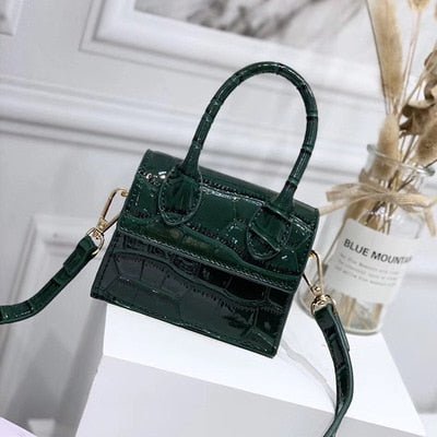 Bolsa Feminina Mini Small Croco - Frete Grátis