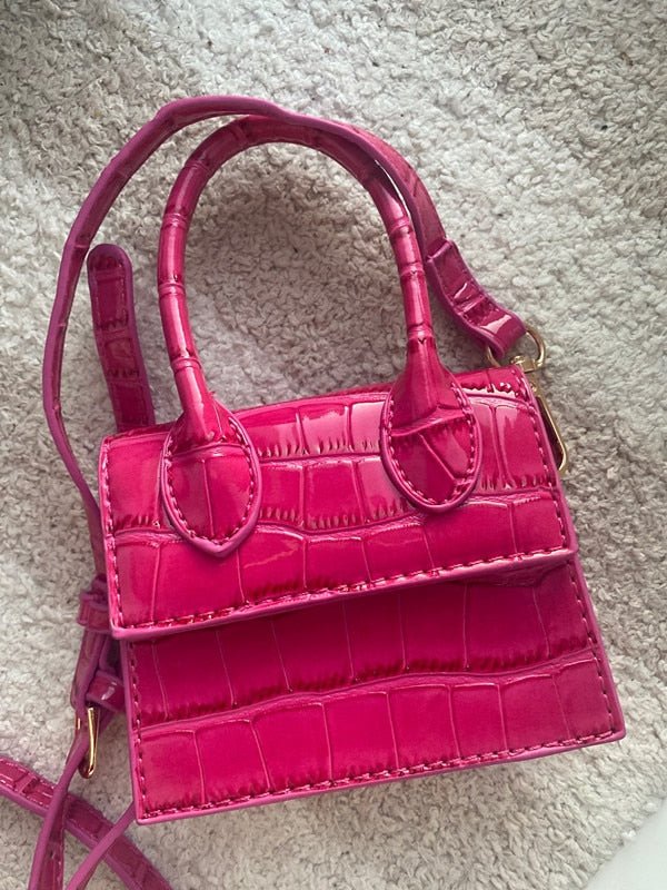 Bolsa Feminina Mini Small Croco - Frete Grátis