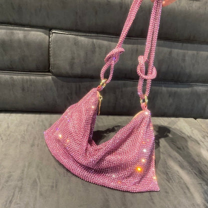 Bolsa Feminina Saquinho Shoulder Bag Crystal - Frete Grátis