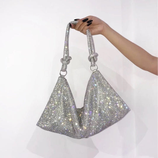 Bolsa Feminina Saquinho Shoulder Bag Crystal - Frete Grátis