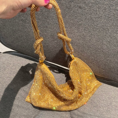 Bolsa Feminina Saquinho Shoulder Bag Crystal - Frete Grátis