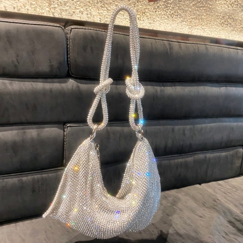 Bolsa Feminina Saquinho Shoulder Bag Crystal - Frete Grátis