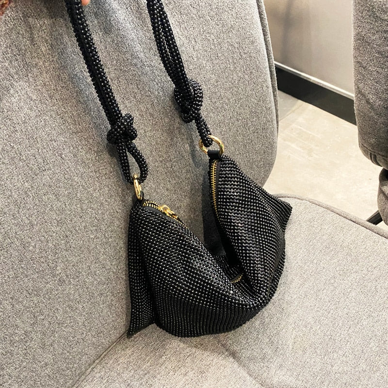 Bolsa Feminina Saquinho Shoulder Bag Crystal - Frete Grátis