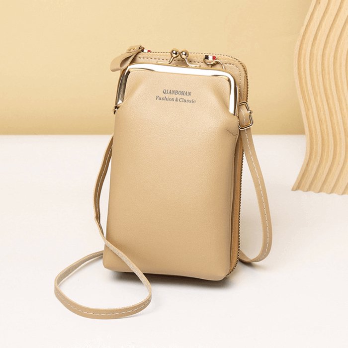 Bolsa Feminina Transversal Charm - Couro Legítimo - Frete Grátis