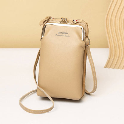 Bolsa Feminina Transversal Charm - Couro Legítimo - Frete Grátis
