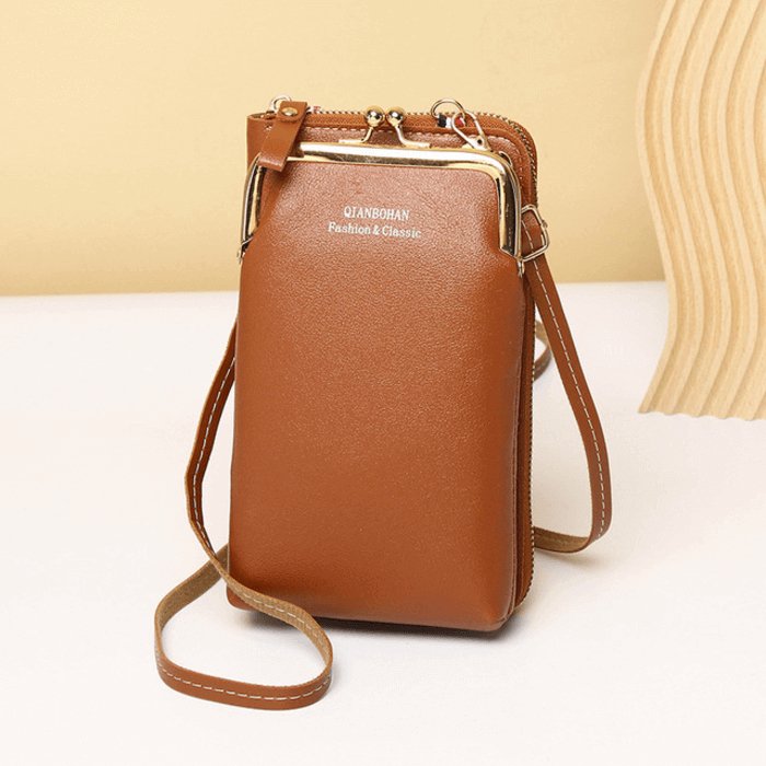 Bolsa Feminina Transversal Charm - Couro Legítimo - Frete Grátis