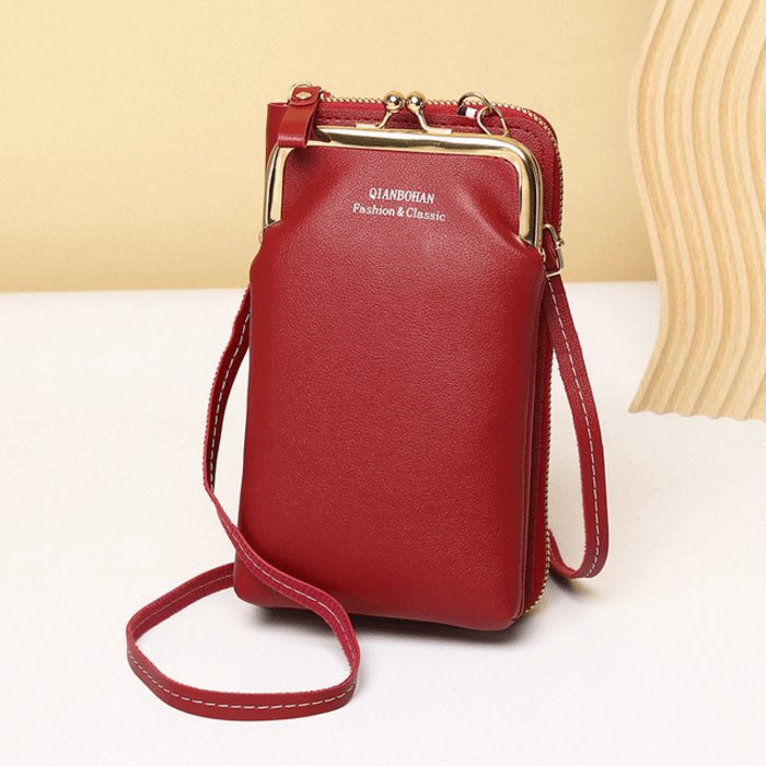 Bolsa Feminina Transversal Charm - Couro Legítimo - Frete Grátis