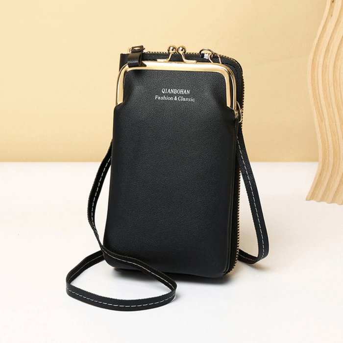 Bolsa Feminina Transversal Charm - Couro Legítimo - Frete Grátis