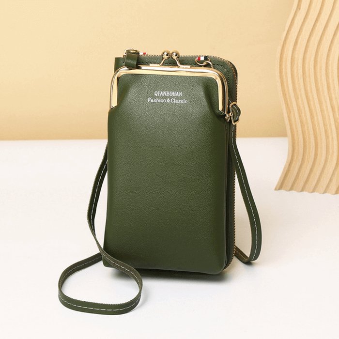 Bolsa Feminina Transversal Charm - Couro Legítimo - Frete Grátis