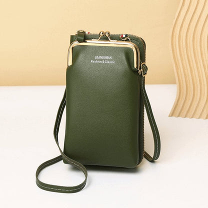 Bolsa Feminina Transversal Charm - Couro Legítimo - Frete Grátis