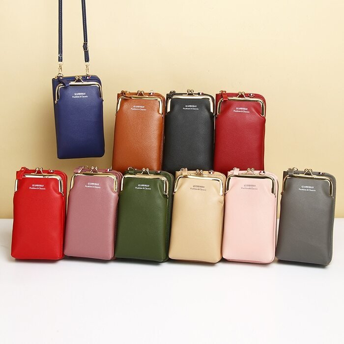 Bolsa Feminina Transversal Charm - Couro Legítimo - Frete Grátis