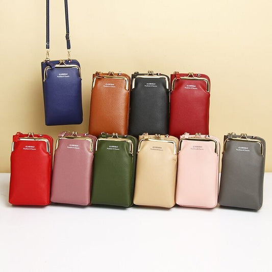 Bolsa Feminina Transversal Charm - Couro Legítimo - Frete Grátis