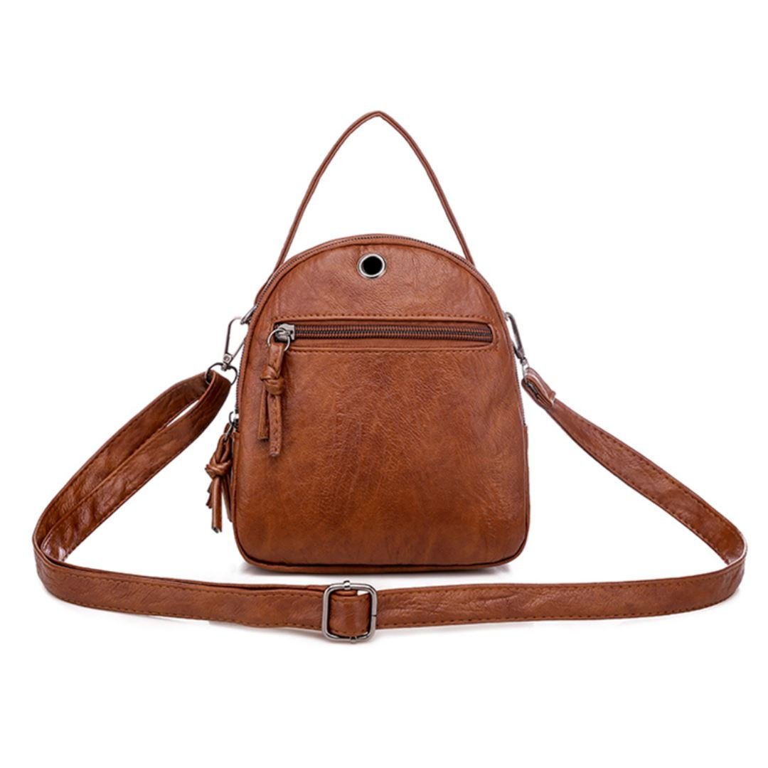 Bolsa Transversal de Couro Legitimo Feminina - Frete Grátis