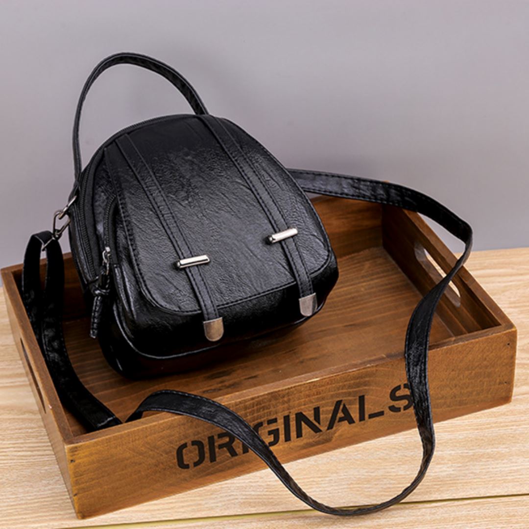 Bolsa Transversal de Couro Legitimo Feminina - Frete Grátis