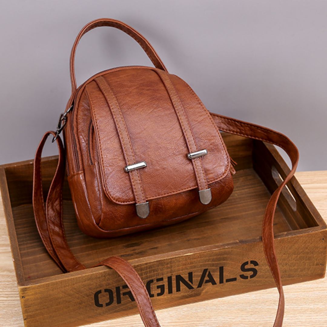 Bolsa Transversal de Couro Legitimo Feminina - Frete Grátis