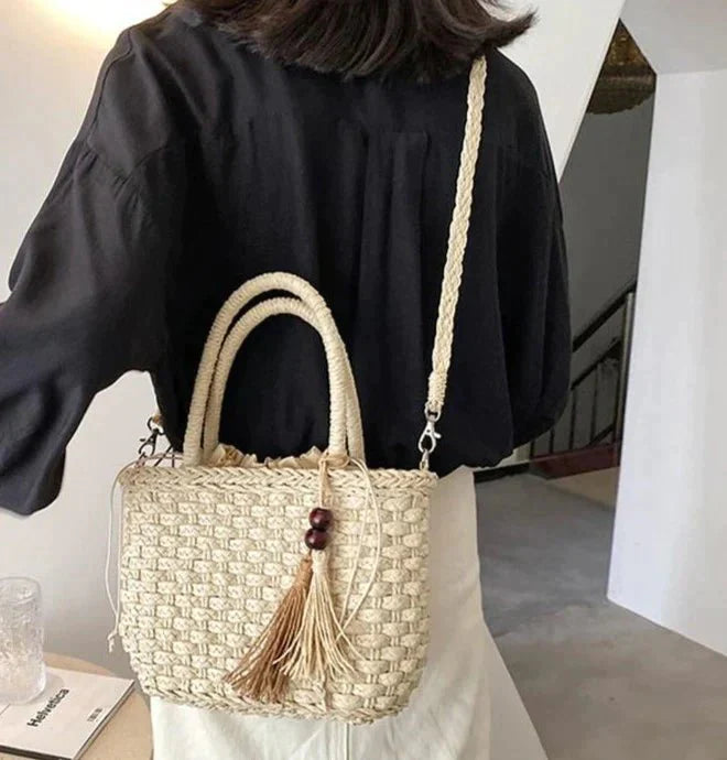 Bolsa Transversal de Palha Ipanema - Frete Grátis