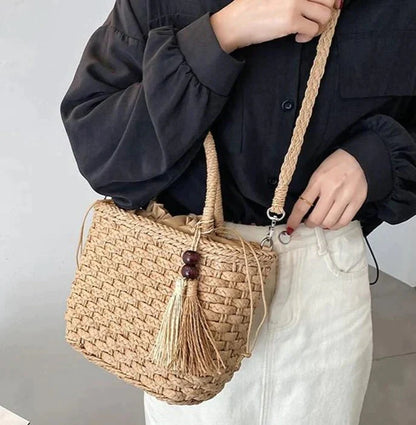Bolsa Transversal de Palha Ipanema - Frete Grátis