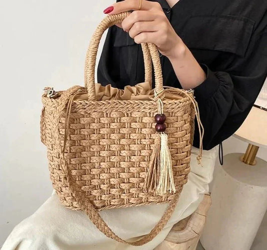 Bolsa Transversal de Palha Ipanema - Frete Grátis