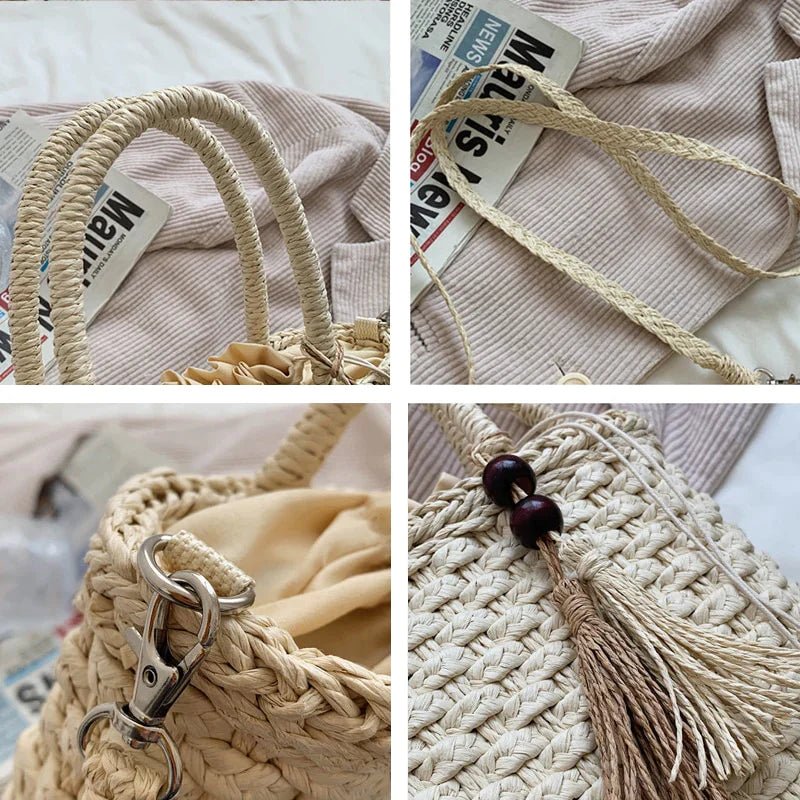 Bolsa Transversal de Palha Ipanema - Frete Grátis
