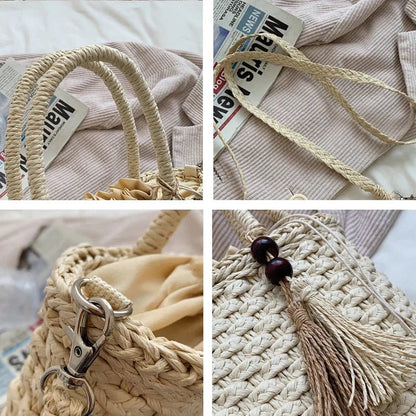 Bolsa Transversal de Palha Ipanema - Frete Grátis