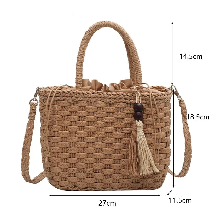 Bolsa Transversal de Palha Ipanema - Frete Grátis