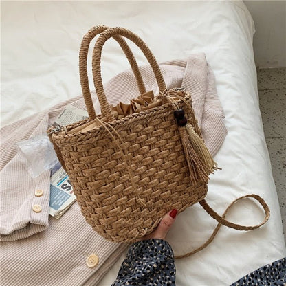 Bolsa Transversal de Palha Ipanema - Frete Grátis