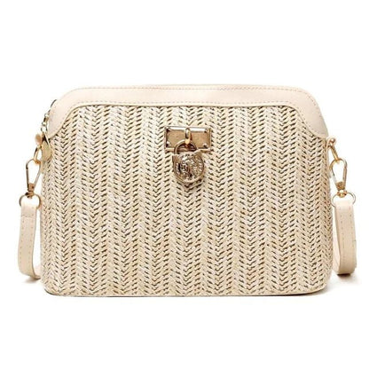 Bolsa Transversal de Palha March - Frete Grátis