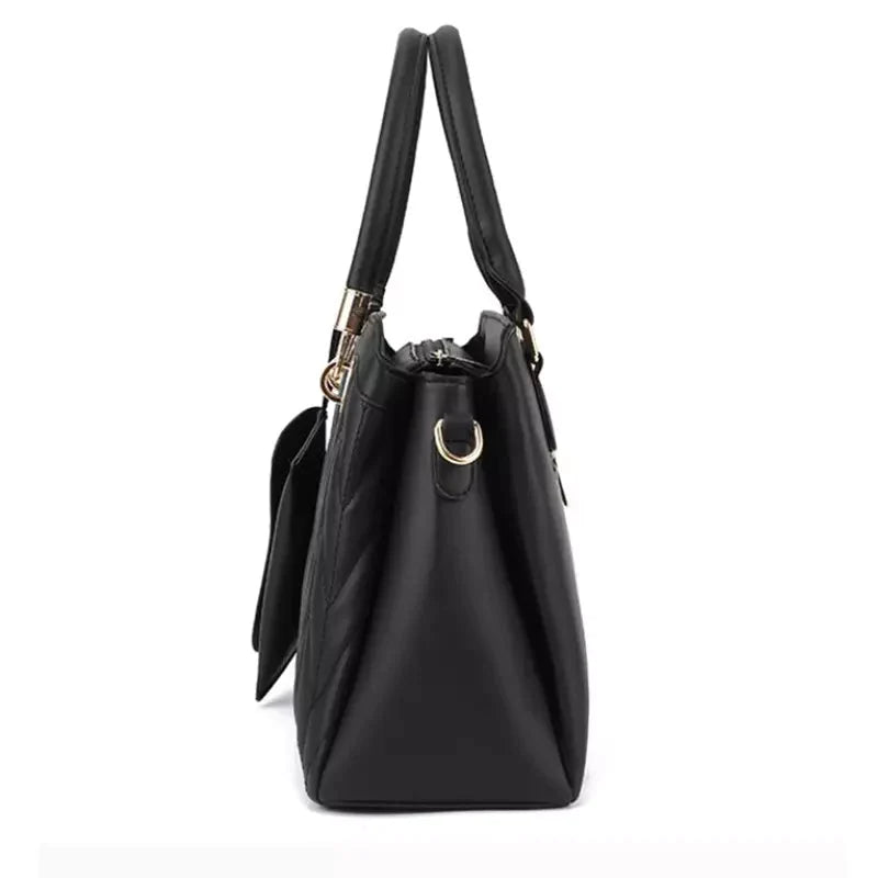 Bolsa Transversal Feminina de Couro + Carteira Feminina de Couro - Frete Grátis