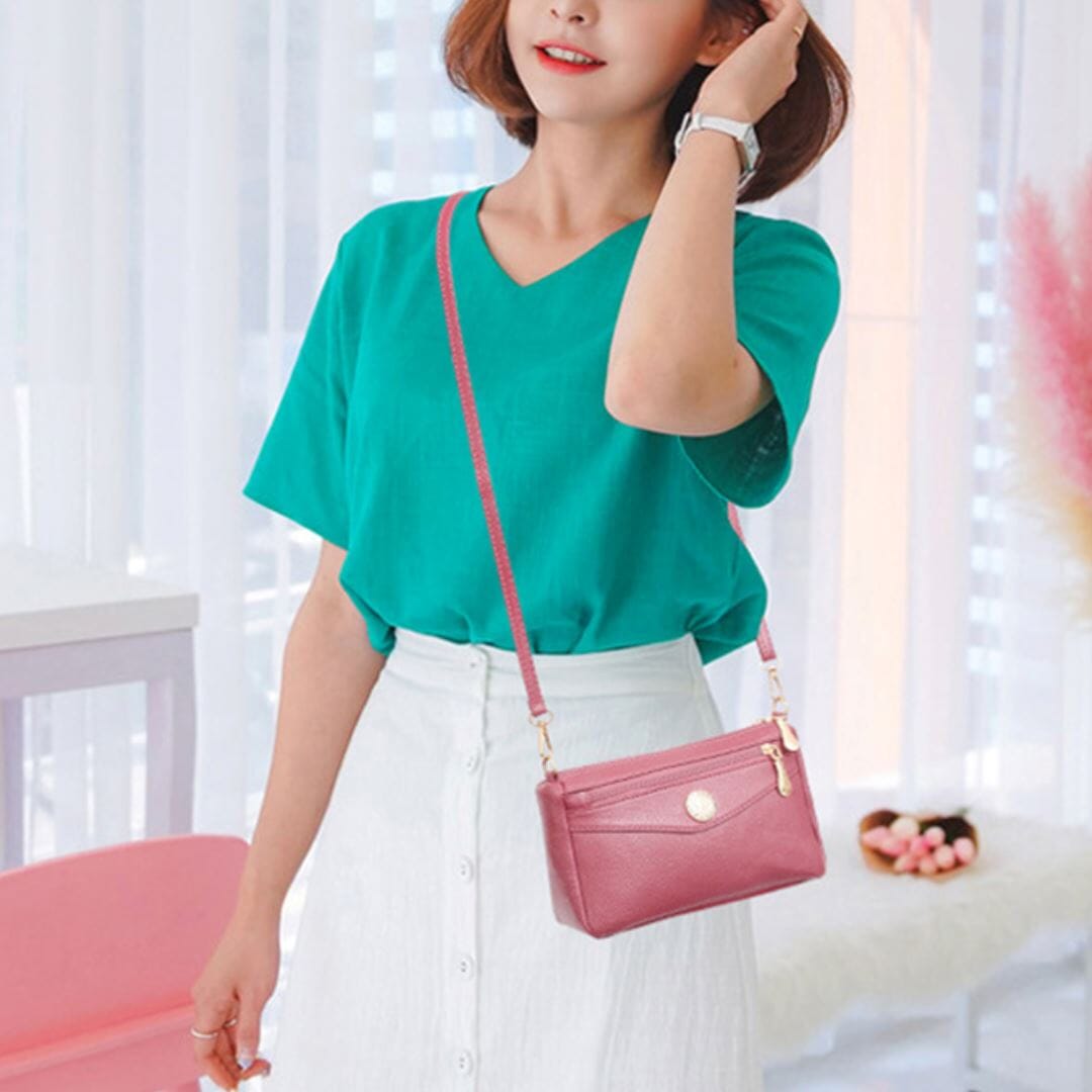 Bolsinha Feminina Transversal Crossbody Botton - Frete Grátis