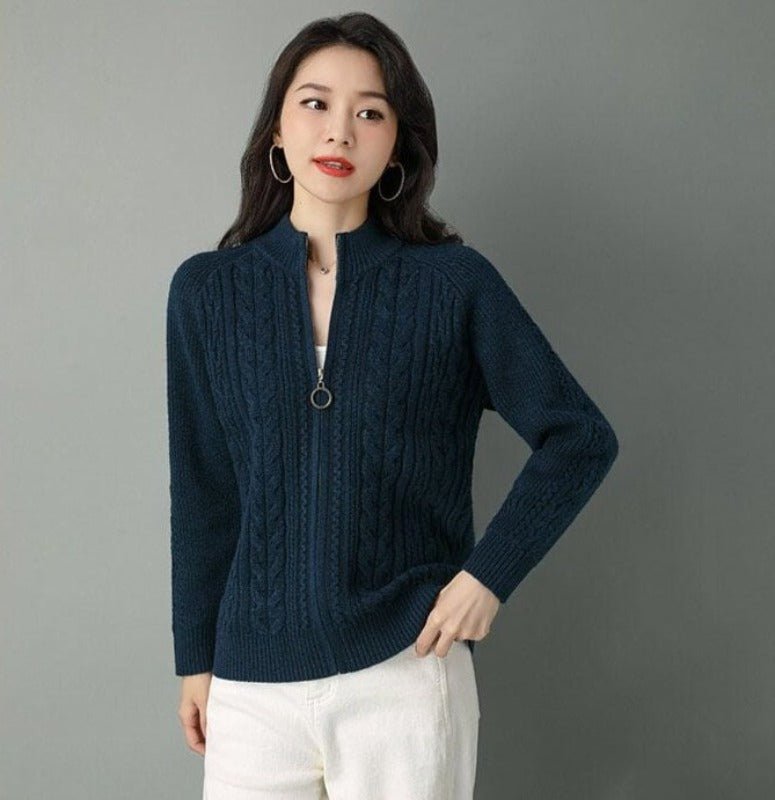 Cardigan Feminino Inverno Frio Manga Longa - Frete Grátis