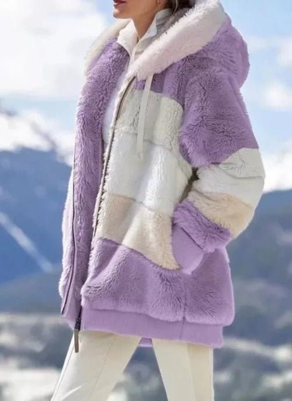 Casaco de Pelúcia Feminino Longo - Frete Grátis