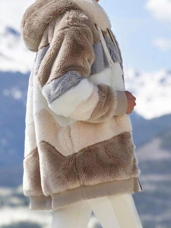 Casaco de Pelúcia Feminino Longo - Frete Grátis