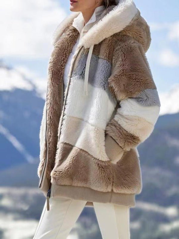 Casaco de Pelúcia Feminino Longo - Frete Grátis