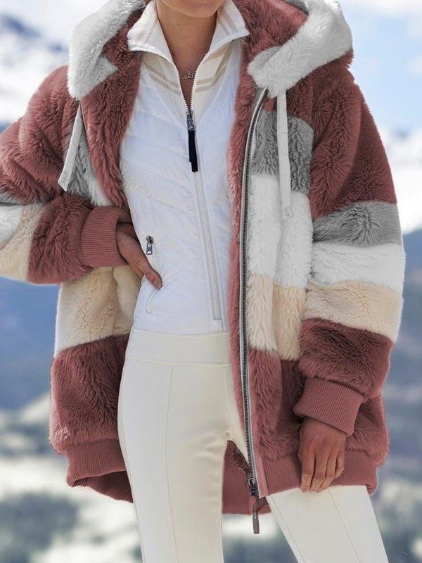 Casaco de Pelúcia Feminino Longo - Frete Grátis