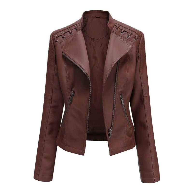 Jaqueta De Couro Feminina Inverno - Frete Grátis