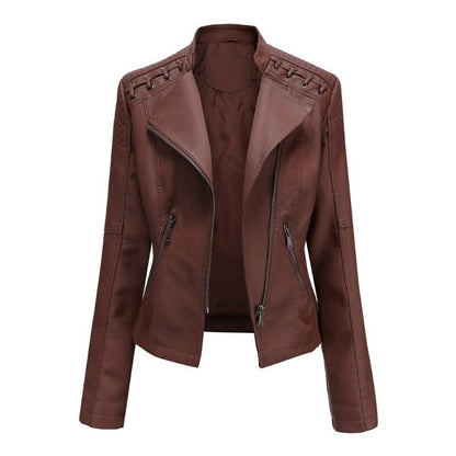 Jaqueta De Couro Feminina Inverno - Frete Grátis