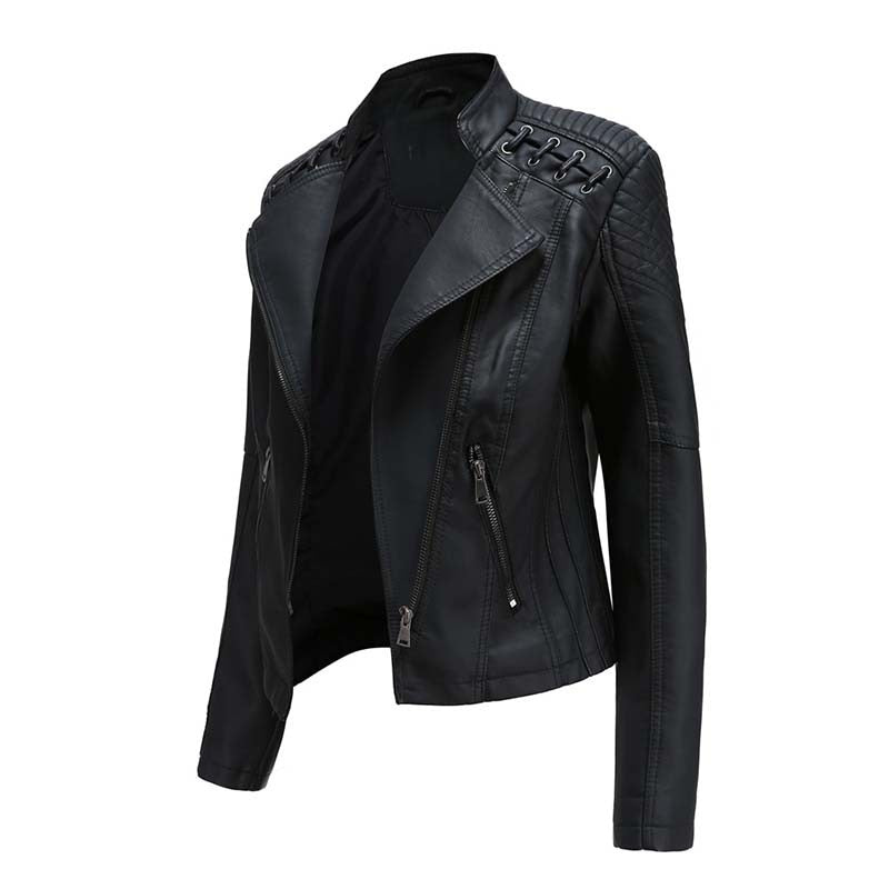Jaqueta De Couro Feminina Inverno - Frete Grátis